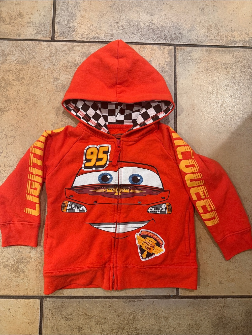Disney Pixar Cars Lightning McQueen Red Hoodie-4T